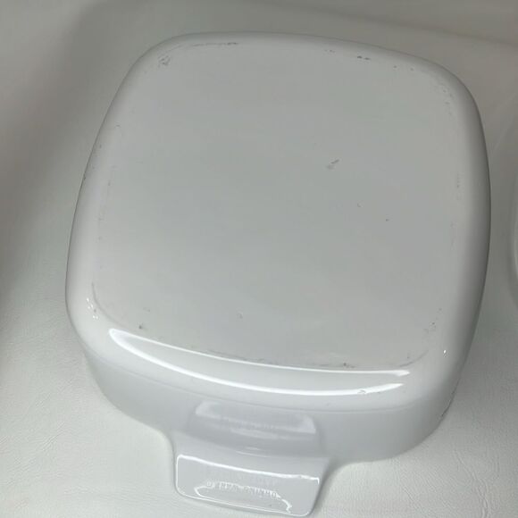 Corning Ware Blue Provincial 1.5 L Casserole Dish Square 7 In Tally 3 In Wide - Picture 9 of 10